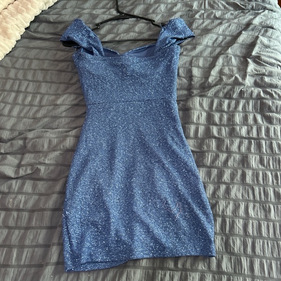 Windsor Sparkling Blue Mini Dress - Picture 2 of 3